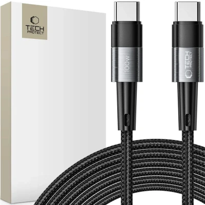 Afbeelding van TECH PROTECT ULTRABOOST TYPE C KABEL PD100W/5A 300CM GRIJS