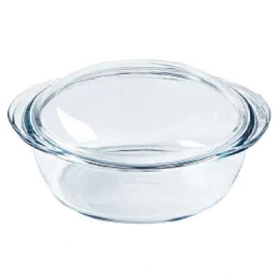 Afbeelding van Pyrex Essentials Ovenschaal Rond met Deksel 2,4 liter