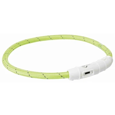 Afbeelding van Trixie Halsband Hond Flash Lichthalsband Usb Tpu / Nylon Groen 45X0,7 CM (402428)