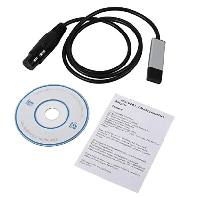 Afbeelding van DMX512 controller, mini USB naar DMX interface adapter controller computer podiumverlichting controllers dimmer porch lampen