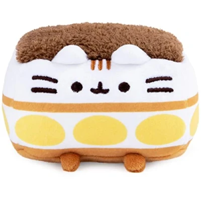 Afbeelding van Gund Pusheen Tiramisu Sponsachtig pluche dier vanaf 8 jaar wit/bruin 10,2 cm