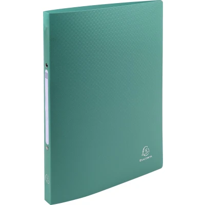 Afbeelding van Exacompta ringmap ondoorschijnend, ft A4, 2 ringen van 1,5 cm, groen 20 stuks