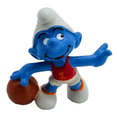 Afbeelding van Smurf Basketballer De Smurfen 20211 Schleich speelfiguurtje 6 cm
