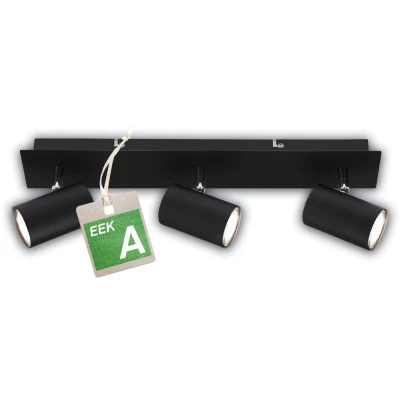 Afbeelding van Briloner Isil A LED plafondspot 2840035 EEK Zwenkbaar 50.000h licht Verwisselbare lichtbron Efficiëntieklasse 45 x 8 12,3 cm Zwart
