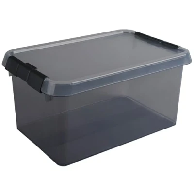 Afbeelding van Comfort Line opbergbox 6L transparant grijs zwart