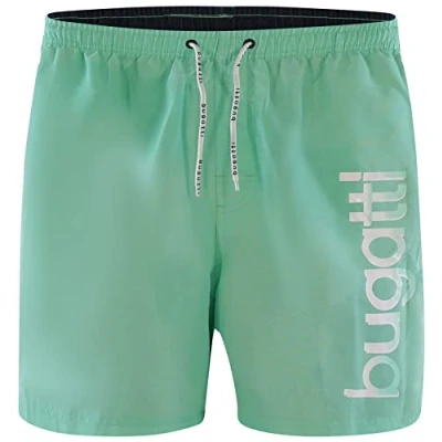 Afbeelding van bugatti® Zwemshorts voor heren in blauw, groen, marineblauw, rood, zwart of turquoise, Groen (Jade 9000)