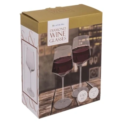 Afbeelding van Diamant Wijnglas (set Van 2)