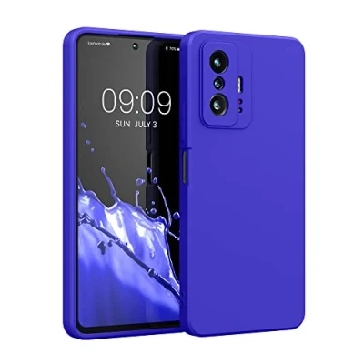 Afbeelding van kwmobile telefoonhoesje geschikt voor Xiaomi 11T / Pro Hoesje smartphone Back cover in Baltisch blauw