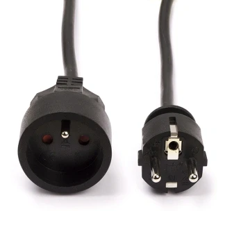 Afbeelding van Verlengkabel 10 m zwart 3g1.5 Velleman