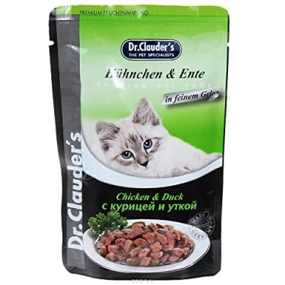 Afbeelding van Dr Clauder&#039;s Best Choice Cat P.B. 20x100g Kip &amp; eend in gelei