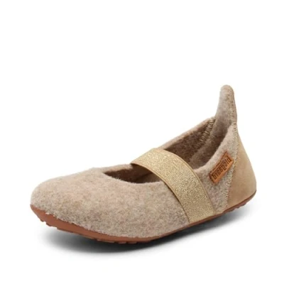 Afbeelding van Bisgaard ballet wol, plat meisjes, nougat, 27 EU, Nougat (stad)