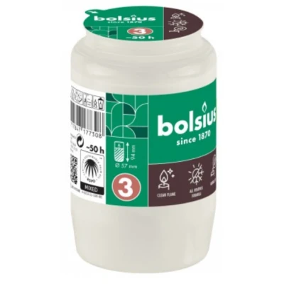 Afbeelding van Bolsius Graflicht Wit Nr3