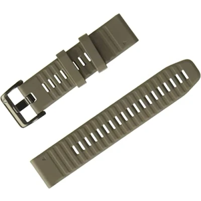 Afbeelding van QuickFit siliconen polsband 22mm Donker Zandsteen