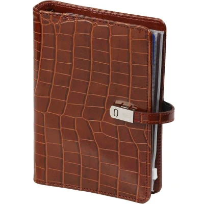 Afbeelding van Kalpa Personal Organizer Croco Cognac