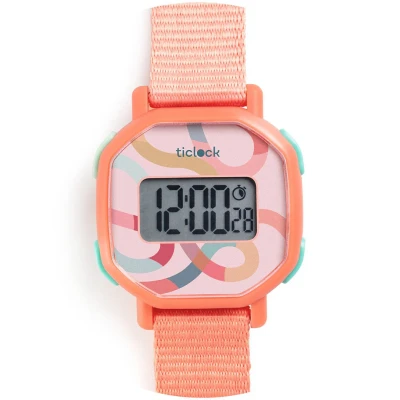 Afbeelding van Djeco digitaal kinderhorloge pastel volute
