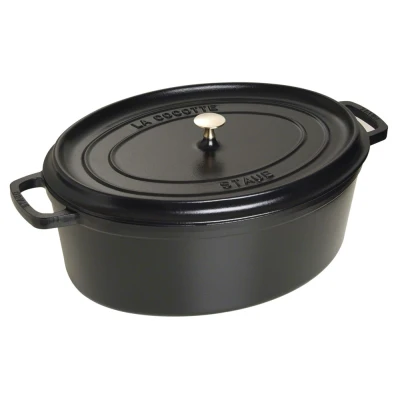 Afbeelding van Staub Cocotte , Ovaal 41 Cm Zwart