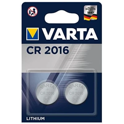 Afbeelding van Varta CR2016 Lithium knoopcel batterij / 2 stuks