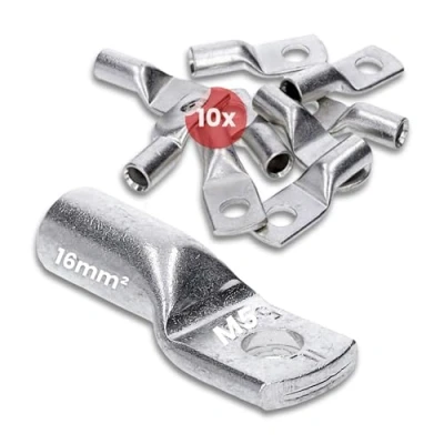 Afbeelding van 10 stuks Kalitec HR16 5 standaard buiskabelschoenen 16 mm² M5 I zonder kijkgat Made in Germany