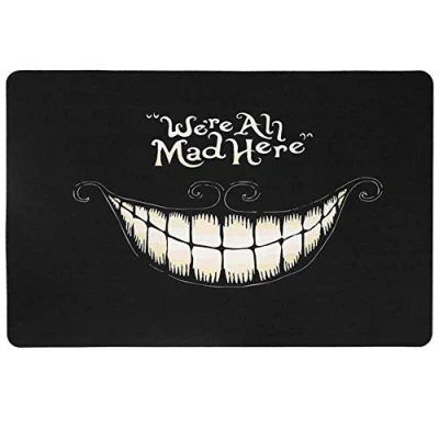 Afbeelding van Deurmat 40 x 60 cm Interessant Tapijt Antislip Vloermat Woonkamer voor Keuken Badkamer Woondecoratie (#We&#039;re All Mad Here)