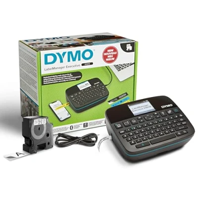 Afbeelding van DYMO LabelManager Executive 640 CB draagbare labelprinter Compacte labelmakermachine met QWERTZ toetsenbord Bluetooth en USB connectiviteit Compatibel D1 standaard duurzame labels