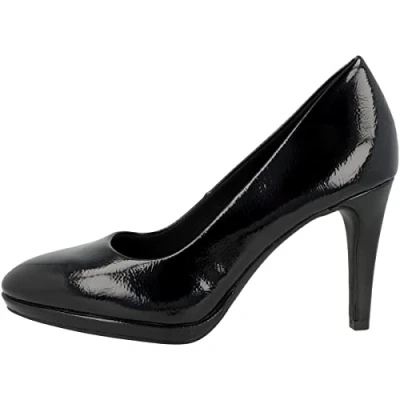 Afbeelding van s.Oliver Plateaupumps Black patent, Dames, Maat: 40, patent Hoogwaardig imitatieleer