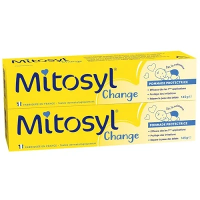 Image de Mitosyl Change Cosmétique Pommade Protectrice pour Bébé, 145 g Lot de 2