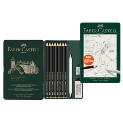 Image de Boîte de 11 crayons Graphite Pitt Matt Faber Castell