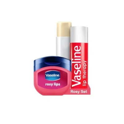 Image de Vaseline Lip Therapy Rosy Kit de baume à lèvres et stick soin pour une hydratation optimale (kit Rosy)