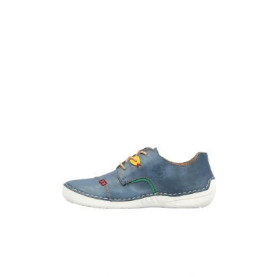 Afbeelding van Rieker Sportieve veterschoenen, Dames, Maat: 40, Blau Hoogwaardig imitatieleer