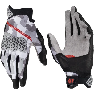 Afbeelding van Leatt 2024 X Flow 7.5 ADV Adventure Handschoenen Short Steel Zwart / Licht Grijs maat M