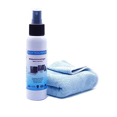 Afbeelding van Blum 100 ml Screen Cleaner + MicroFibre Cloth 40 x cm Perfect Streak Free Cleaning van alle schermen en displays