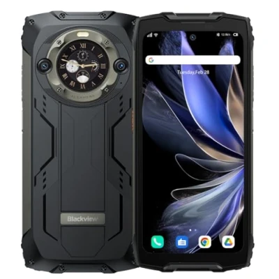 Afbeelding van Blackview BV9300 PRO Outdoor mobiele telefoon zonder contract (100 lm zaklamp), 24 GB + 256 batterij, 15080 mAh 6,7 inch 120 Hz 2,3 K display, 64 MP camera, IP68, Android 13,