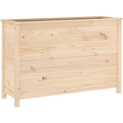Afbeelding van vidaXL Plantenbak verhoogd 119,5x40x78 cm massief grenenhout