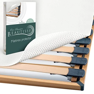 Afbeelding van Beautissu Beautect Matrasbeschermer 200x200 cm met Noppen Antislip Lattenbodem &amp; Matras Beschermer voor Bed Boxspring Oeko Tex