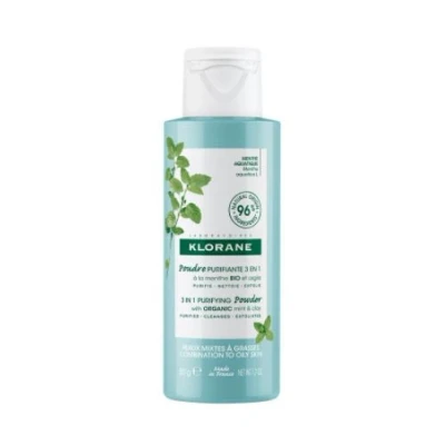 Afbeelding van Klorane Poeder Huid Menthe Aquatique Poudre Purifiante 3 in 1