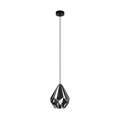 Afbeelding van EGLO Carlton 5 Hanglamp E27 Ø 20,5 cm Zwart