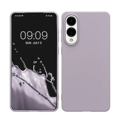Afbeelding van kwmobile telefoonhoesje geschikt voor Samsung Galaxy S25 Edge Hoesje smartphone Back cover in lavendel