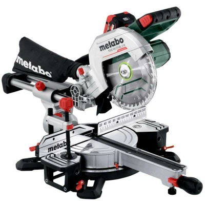 Afbeelding van Metabo KGS 18 LTX BL 216 Volt accu afkortzaag met trekfunctie 2X 8AH LIHD accu&#039;s 614216810