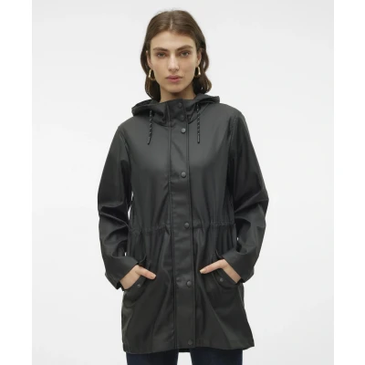 Afbeelding van Vero Moda Vmmalou Coated NOOS Parka, Dames, Maat: XS, Black