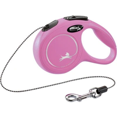 Afbeelding van Flexi Rollijn Classic Cord Roze MAAT M 8 MTR Voor honden tot 20 kg