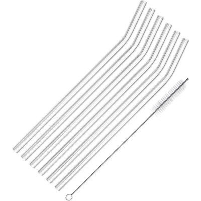 Afbeelding van Westmark Rietjes Gebogen Glas 6 stuks