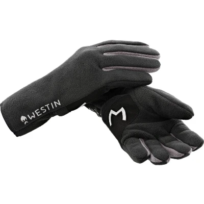 Afbeelding van Westin Full Fleece Gloves Carbon Black Vishandschoenen M Vis handschoenen