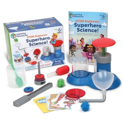Afbeelding van Learning Resources STEM Explorers superhelden van de wetenschap, uniseks, wetenschappelijke set, bevat 10 experimenten, vanaf 6 jaar, LER9310, Multi