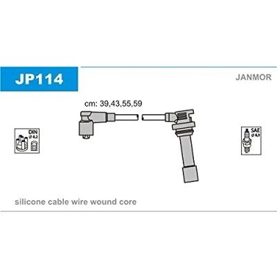 Afbeelding van JANMOR JP114 Bougiekabelset MAZDA: FAMILIA 5