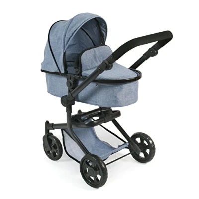 Afbeelding van Bayer Chic Poppenwagen Mika Combi (Jeans Blauw)