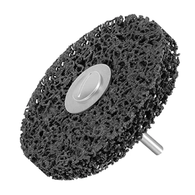 Afbeelding van Shineboc Grove schuurschijf, 4 inch schijf CSD slijpschijf, nylon voor polijsten roestverwijdering roestvrij staal (zwart)
