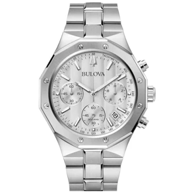 Afbeelding van Bulova Precisionist 96B408 Horloge Staal Zilverkleurig Ø 44 mm