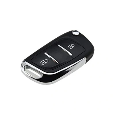 Afbeelding van OTOTEC HU83 2 knops autosleutel reparatieset met batterijhouder CE0536