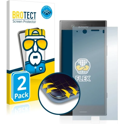 Afbeelding van BROTECT Screenprotector voor Sony Xperia XZ1 Compact Folie Beschermfolie transparant volledig dekking (2 Stuks)
