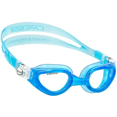 Image de Cressi swim right lunettes de natation silicone verre bleu clair